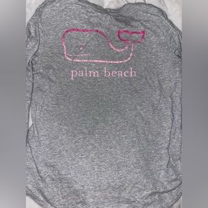 Grey vinyard vines long sleeve ; palm beach edition